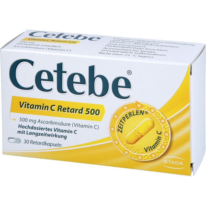 CETEBE Vitamin C sustained release capsules 500 mg