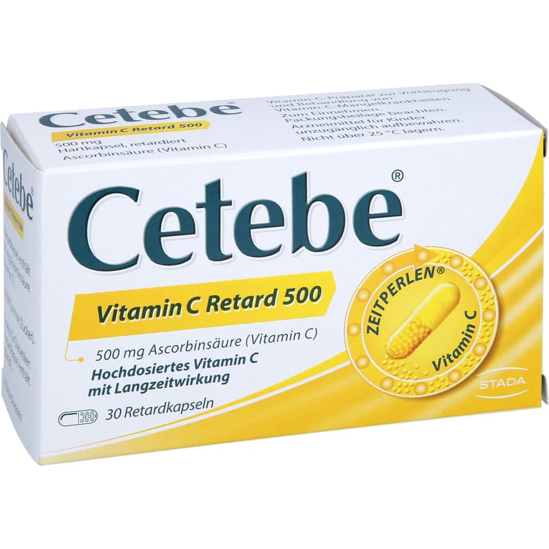 CETEBE Vitamin C sustained release capsules 500 mg