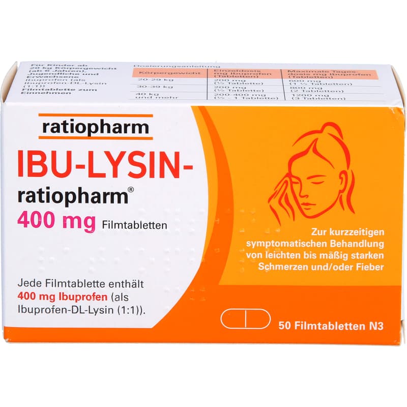 IBU-LYSIN-ratiopharm 400 mg film-coated tablets