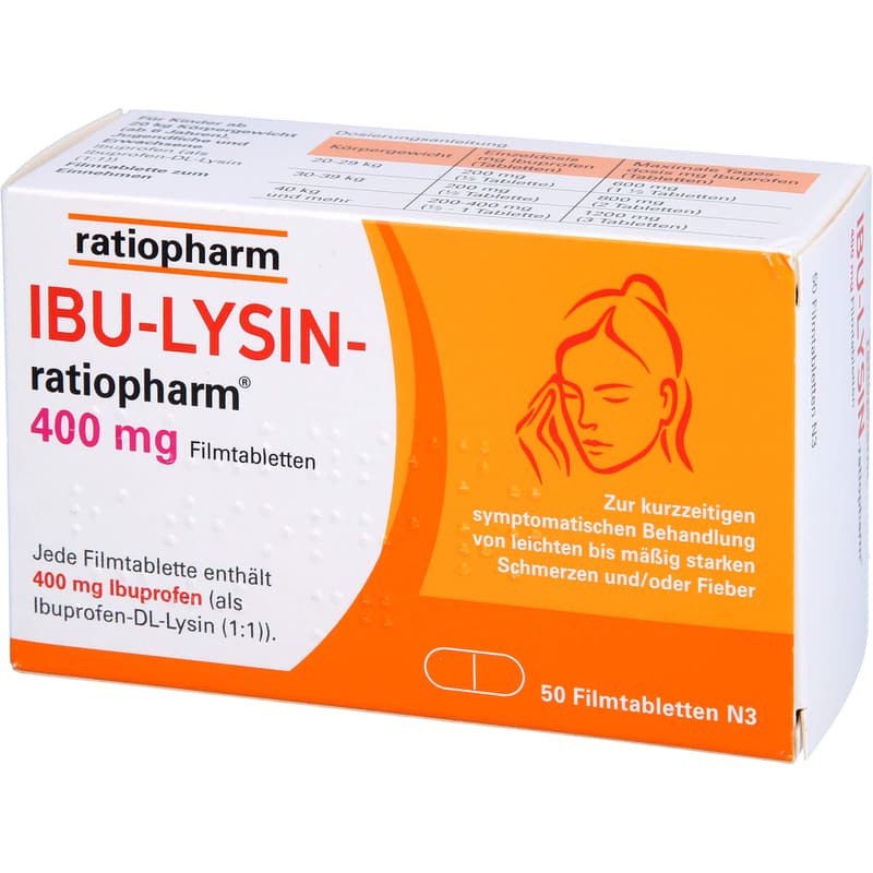 IBU-LYSIN-ratiopharm 400 mg film-coated tablets