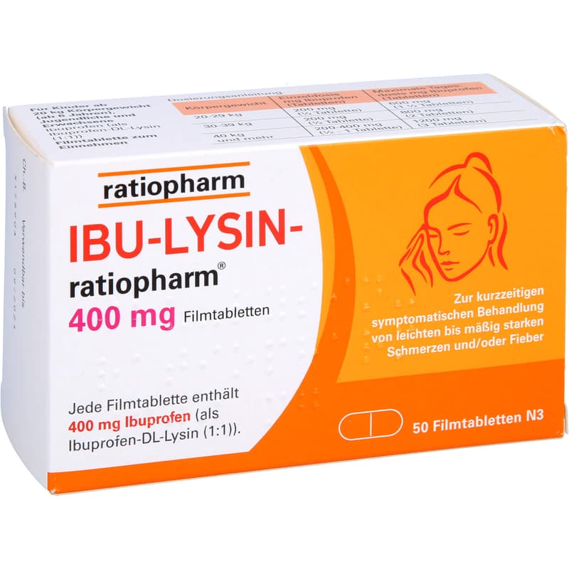 IBU-LYSIN-ratiopharm 400 mg film-coated tablets
