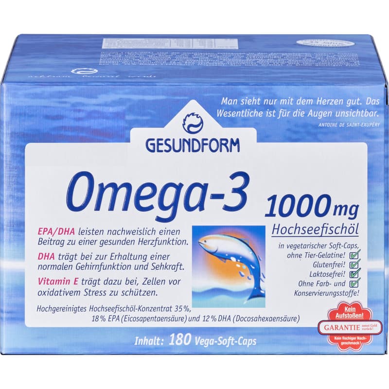 GESUNDFORM Omega-3 1000 mg Kapseln