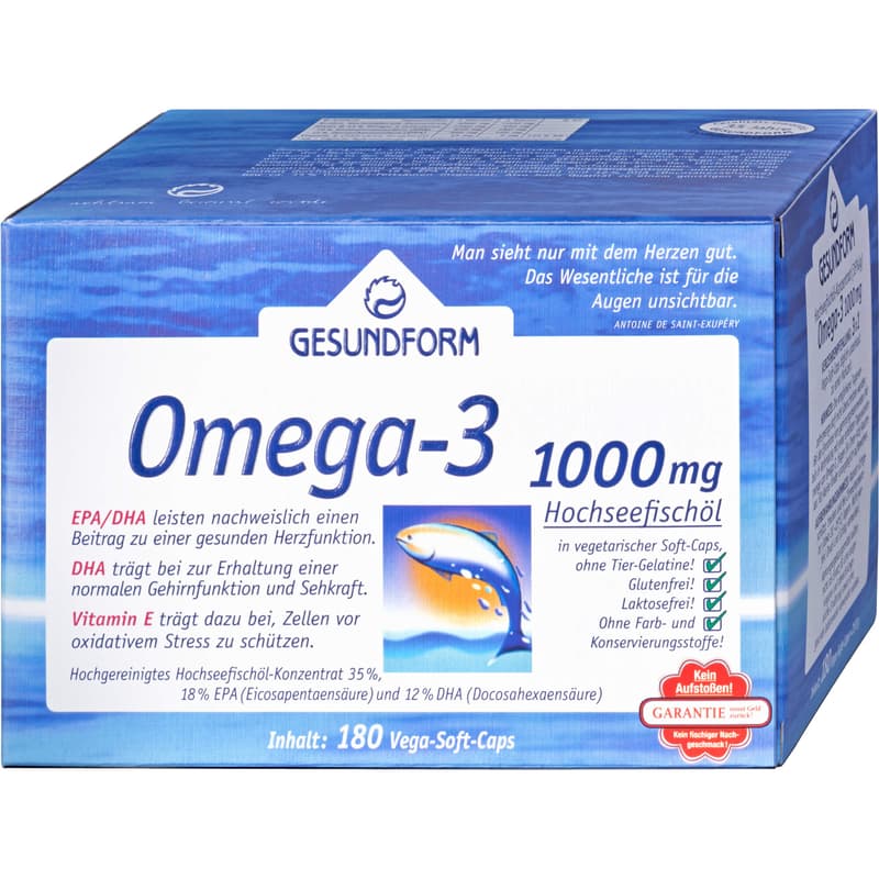 GESUNDFORM Omega-3 1000 mg Kapseln