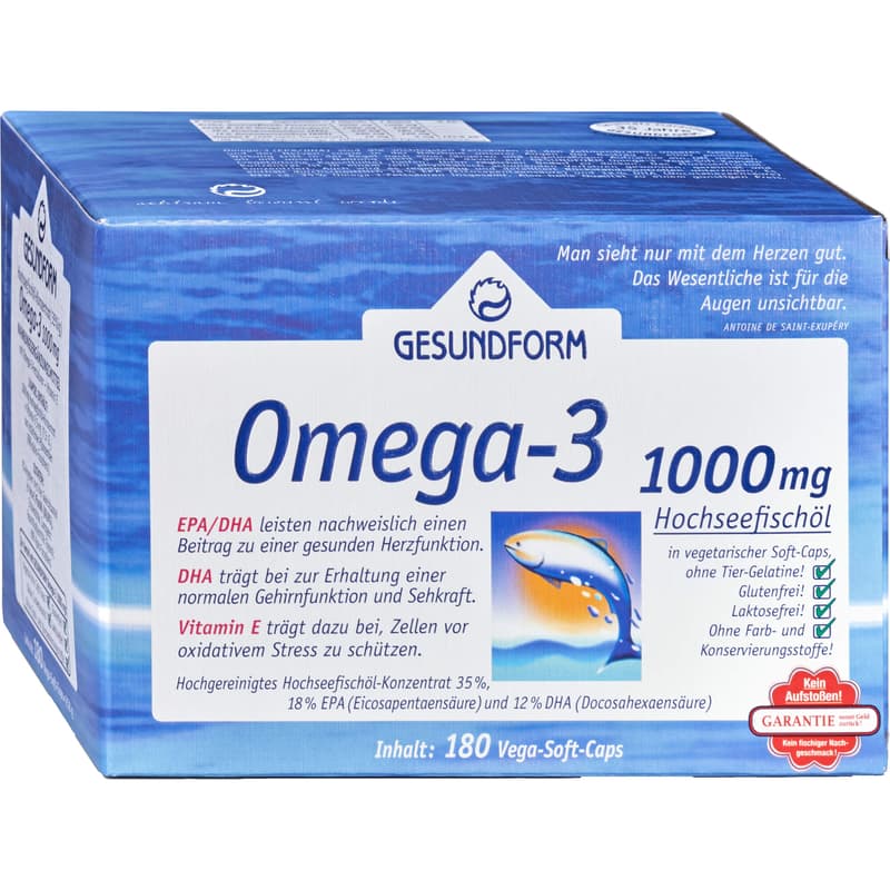 GESUNDFORM Omega-3 1000 mg Kapseln