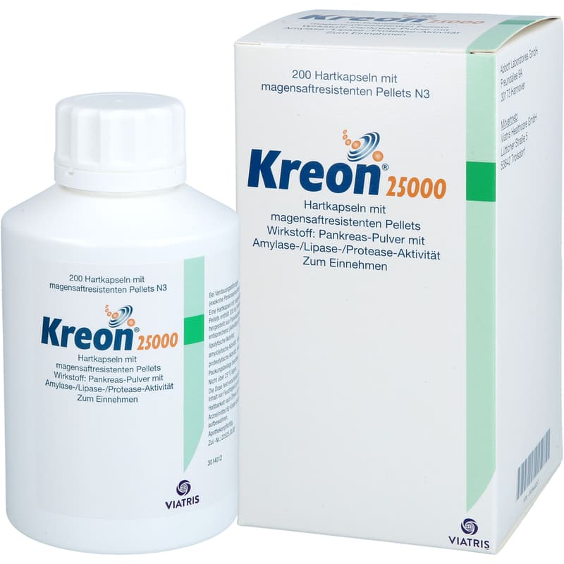 KREON 25.000 Hartkps.m.magensaftr.überz.Pellets