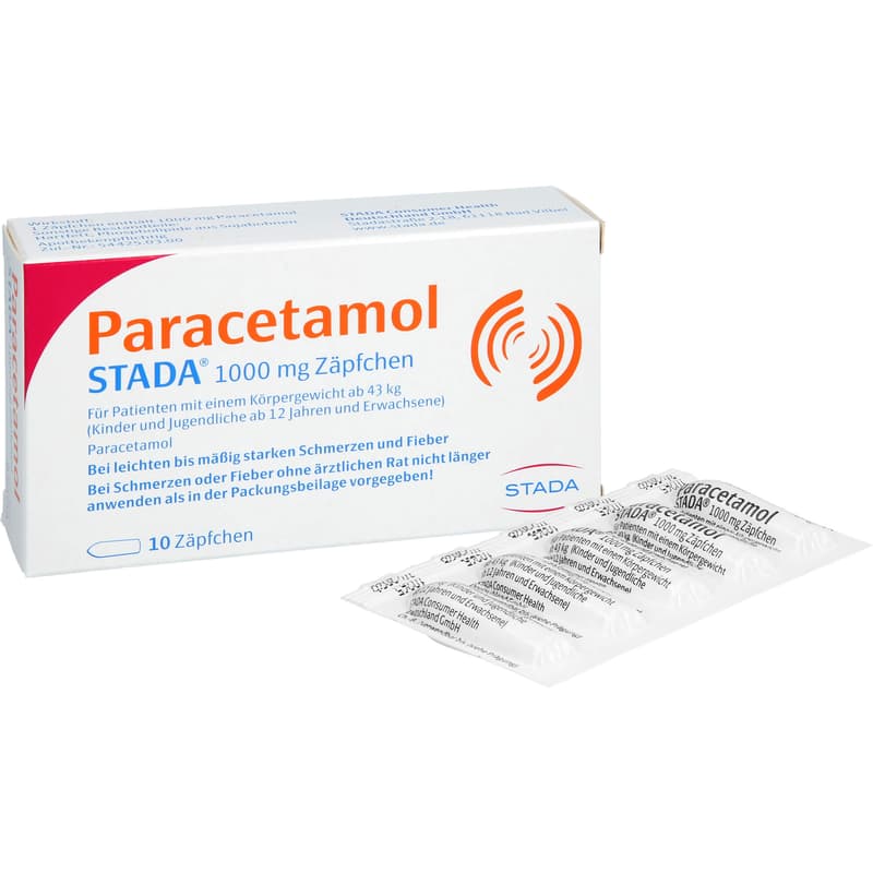 PARACETAMOL STADA 1000 mg Zäpfchen