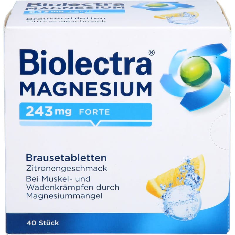 BIOLECTRA Magnesium 243 mg forte Zitrone Br.-Tabl.