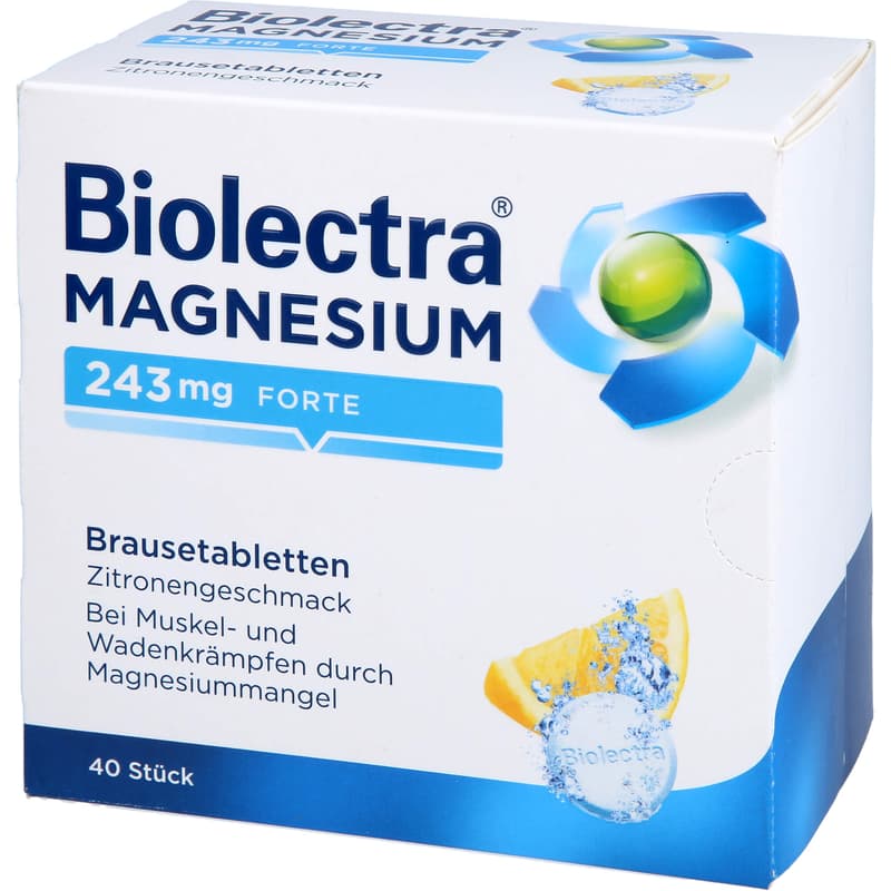 BIOLECTRA Magnesium 243 mg forte Zitrone Br.-Tabl.