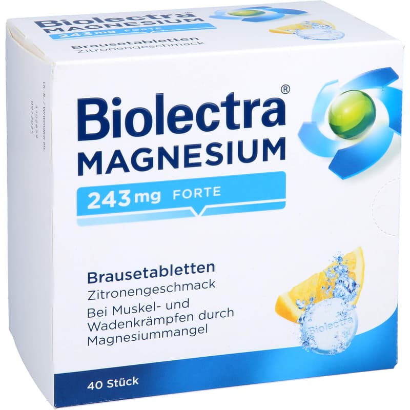 BIOLECTRA Magnesium 243 mg forte Zitrone Br.-Tabl.