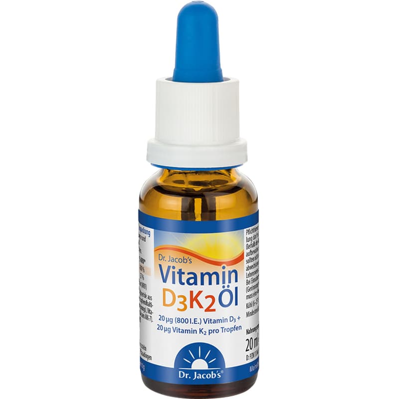 VITAMIN D3K2 Öl 800 I.E.+20 μg D3+K2 Dr.Jacob's