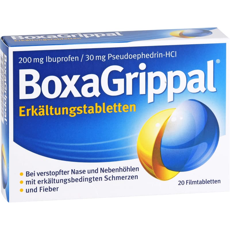 BOXAGRIPPAL Erkältungstabletten 200 mg/30 mg FTA