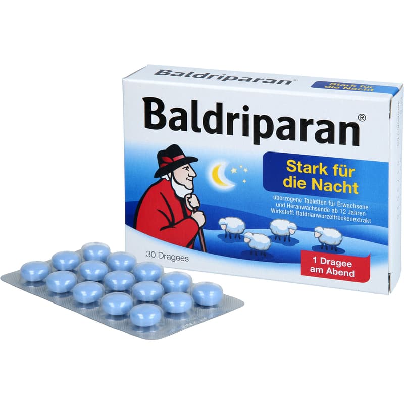BALDRIPARAN Strong coated tablets for the night.