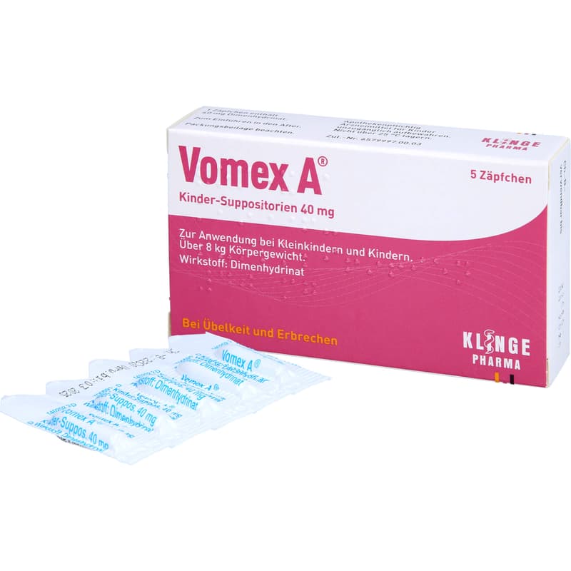 VOMEX A Kinder-Suppositorien 40 mg