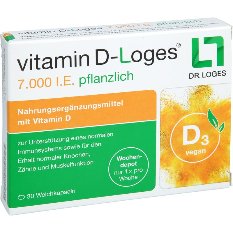 VITAMIN D-LOGES 7,000 IU plant-based weekly depot
