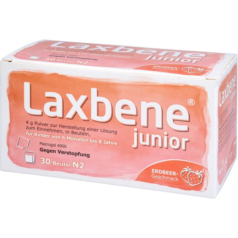 LAXBENE junior 4 g Plv.z.H.e.Lsg.z.Einn.Kdr.6M-8J