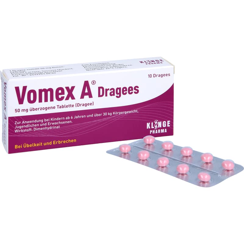 VOMEX A Dragees 50 mg überzogene Tabletten