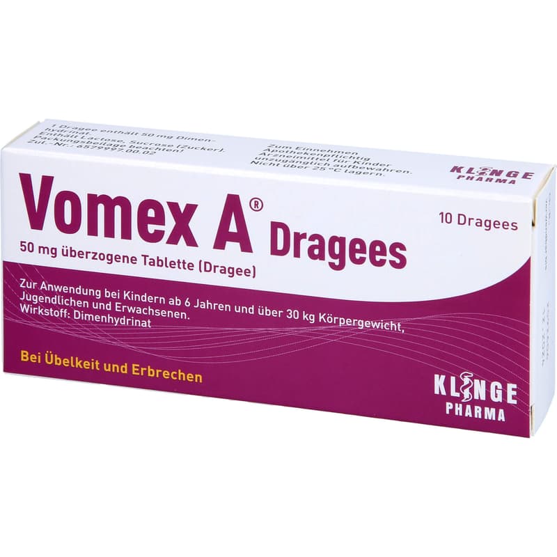 VOMEX A Dragees 50 mg überzogene Tabletten