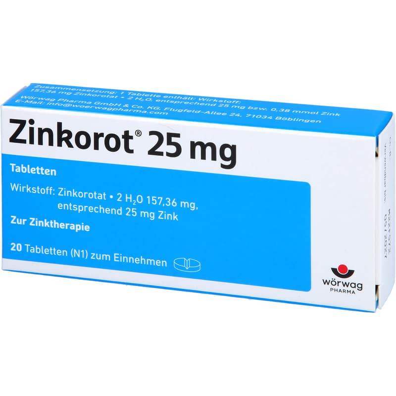 ZINKOROT 25 mg Tabletten