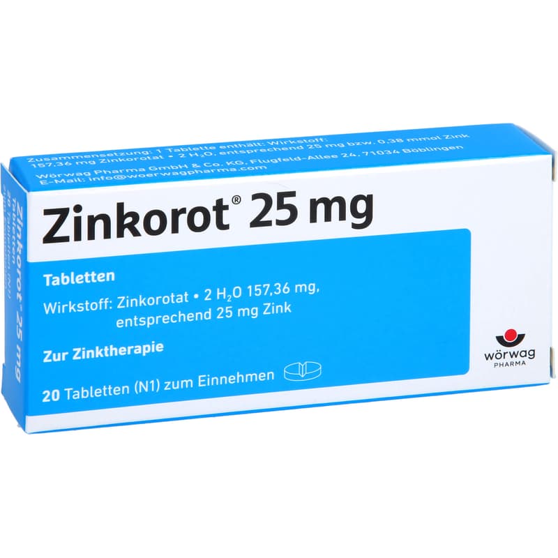 ZINKOROT 25 mg Tabletten