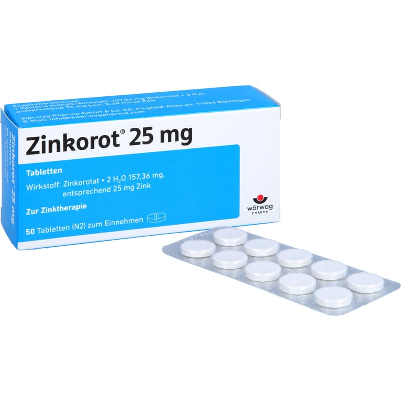 ZINKOROT 25 mg Tabletten