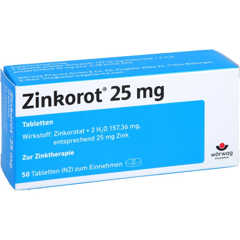 ZINKOROT 25 mg Tabletten