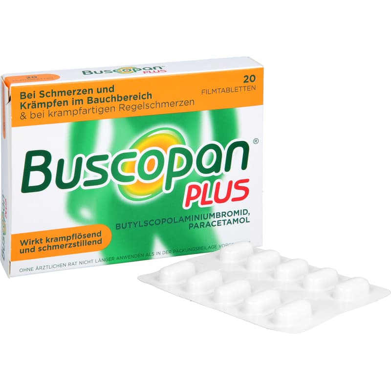BUSCOPAN plus 10 mg/500 mg film-coated tablets