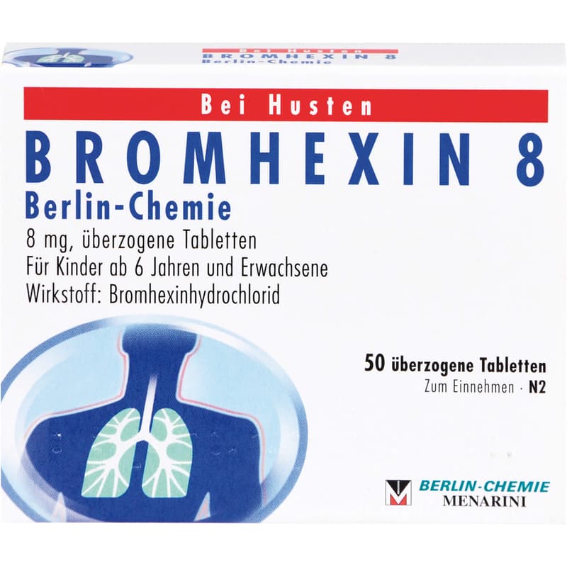BROMHEXIN 8 Berlin Chemie überzogene Tabletten