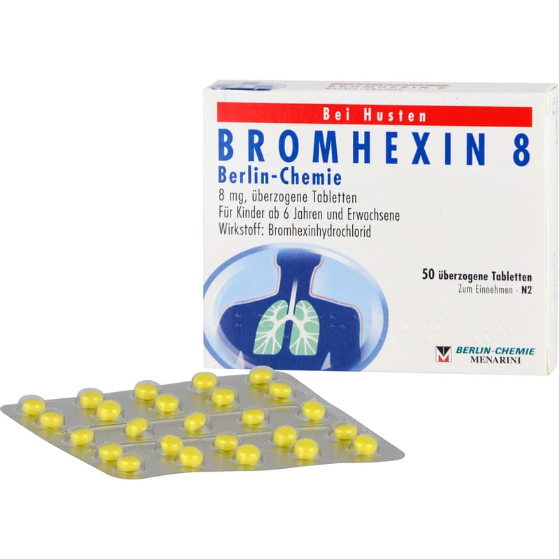 BROMHEXIN 8 Berlin Chemie überzogene Tabletten