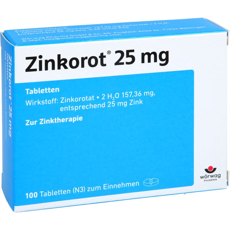 ZINKOROT 25 mg Tabletten