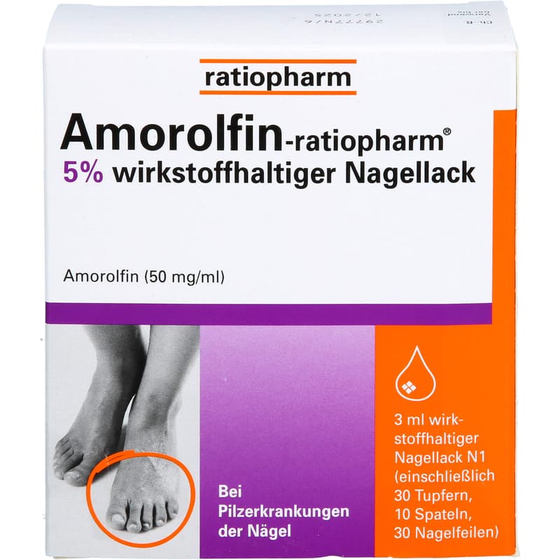 AMOROLFIN-ratiopharm 5% wirkstoffhalt.Nagellack