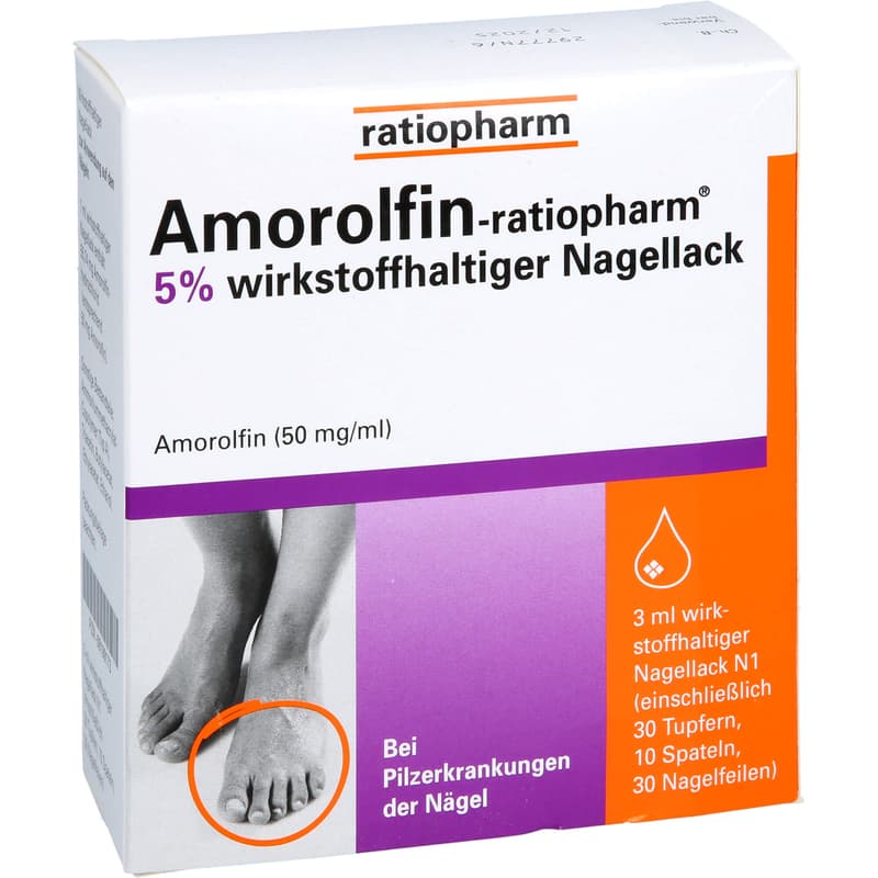 AMOROLFIN-ratiopharm 5% wirkstoffhalt.Nagellack