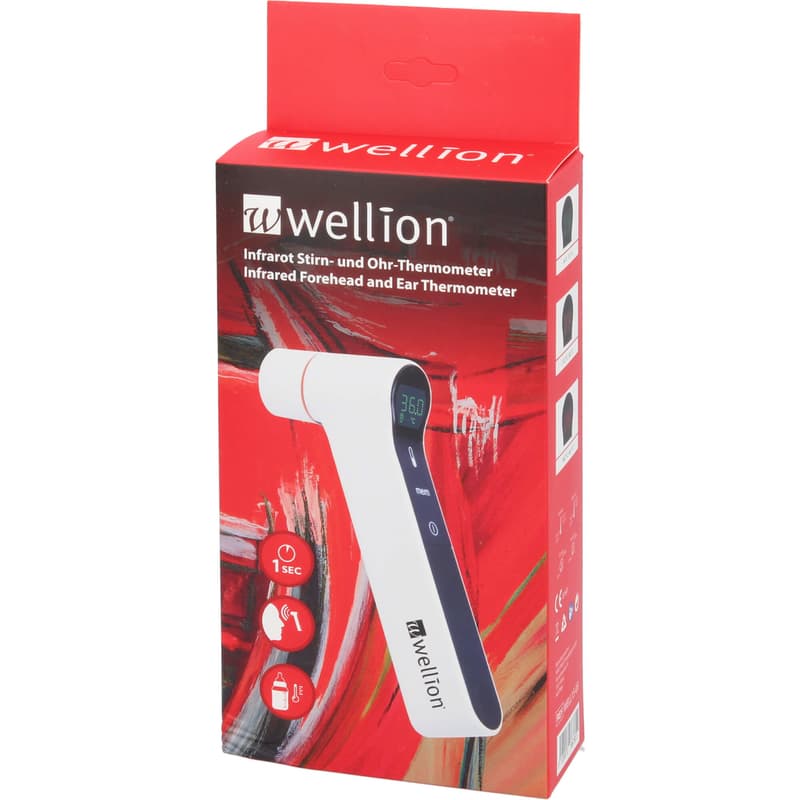 WELLION infrared forehead and ear thermometer