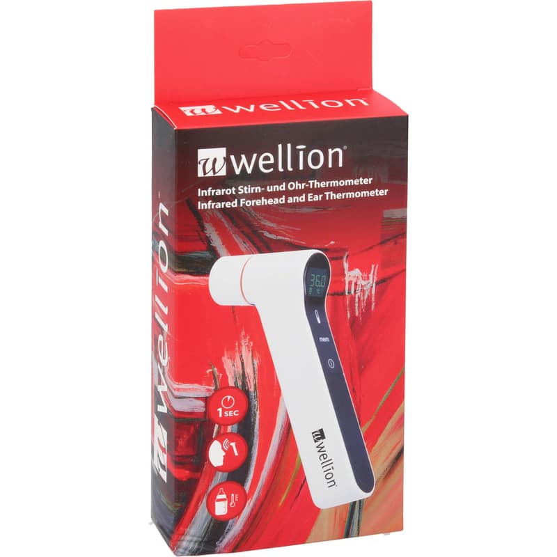 WELLION infrared forehead and ear thermometer