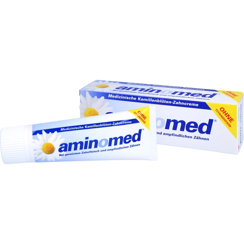 AMINOMED Kamillenblüten Zahncreme ohne Titandioxid