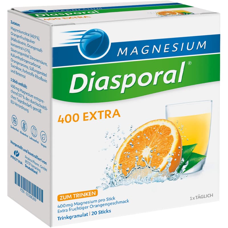 MAGNESIUM DIASPORAL 400 Extra Drinking Granules