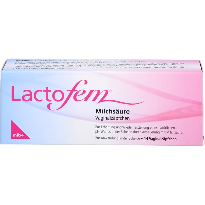 LACTOFEM Milchsäure Vaginalzäpfchen