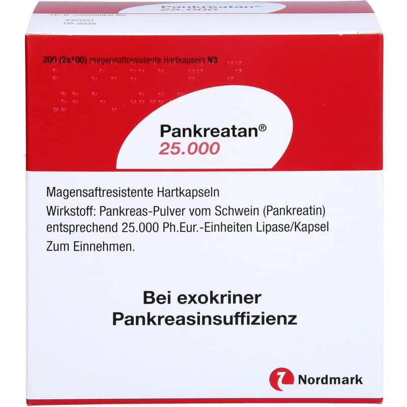 PANKREATAN 25,000 gastro-resistant hard capsules