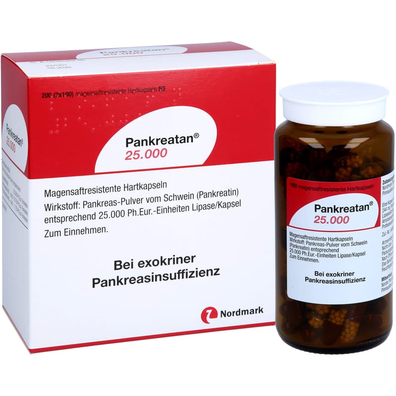 PANKREATAN 25,000 gastro-resistant hard capsules