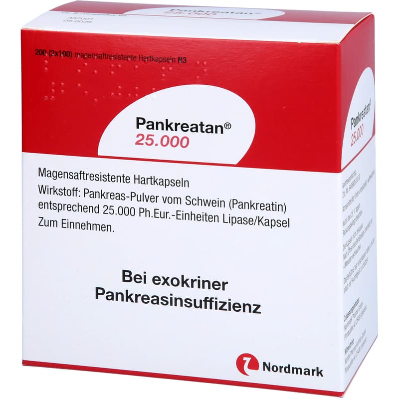 PANKREATAN 25,000 gastro-resistant hard capsules
