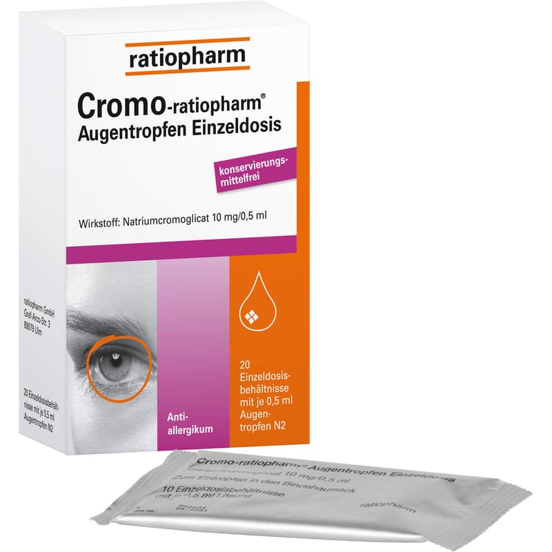 CROMO-RATIOPHARM Augentropfen Einzeldosis