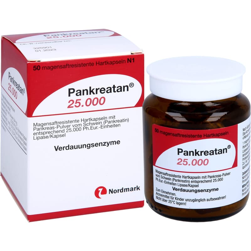 PANKREATAN 25.000 magensaftresistente Hartkapseln