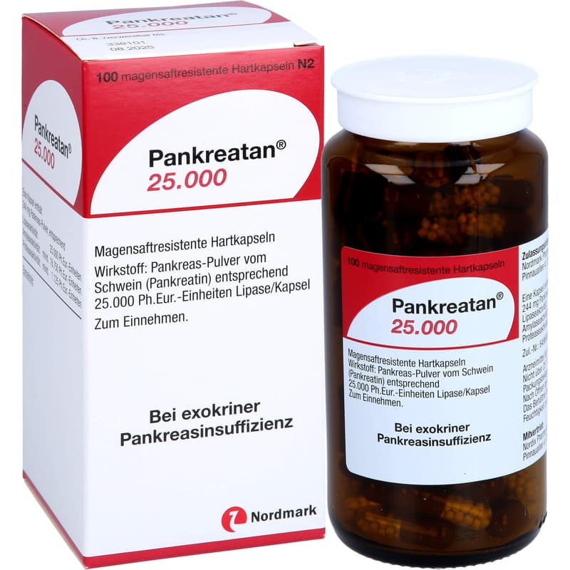 PANKREATAN 25.000 magensaftresistente Hartkapseln