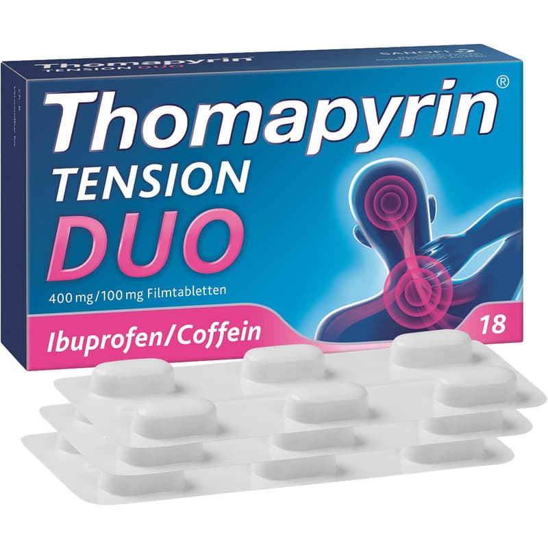 THOMAPYRIN TENSION DUO 400 mg/100 mg film-coated tablets