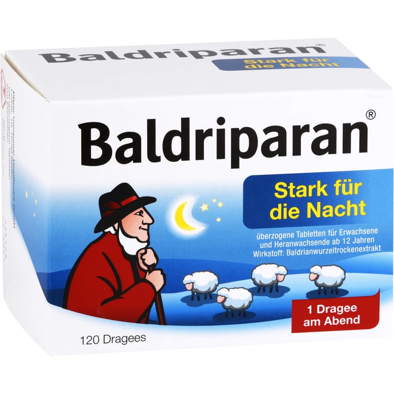 BALDRIPARAN Strong coated tablets for the night.