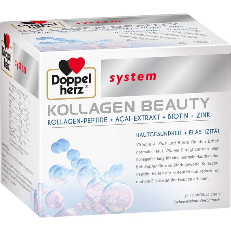 DOPPELHERZ Kollagen Beauty system Trinkfläschchen