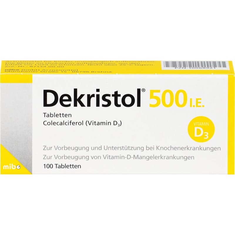 DEKRISTOL 500 IU tablets