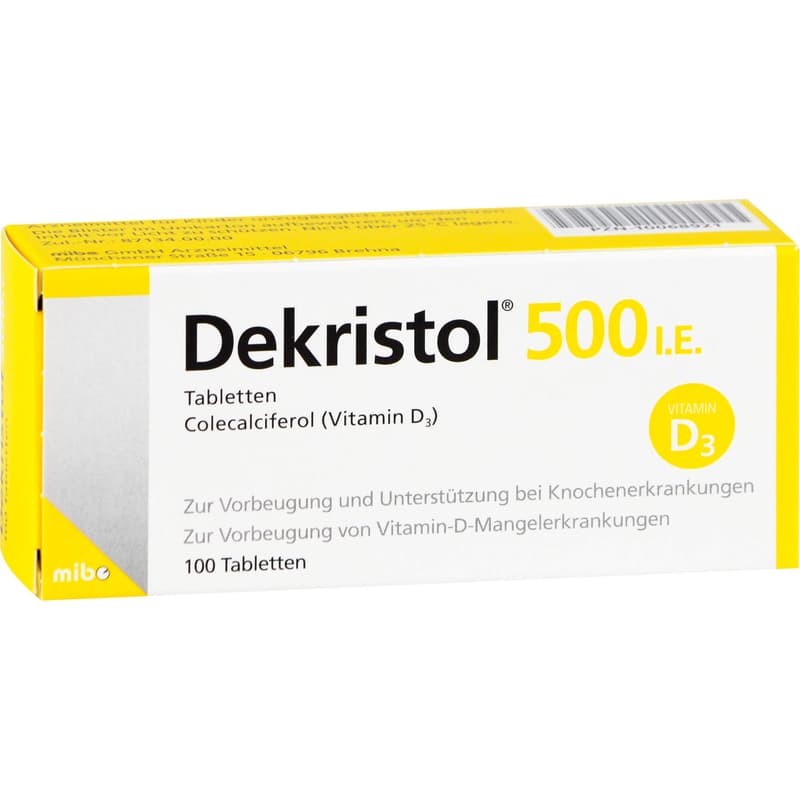 DEKRISTOL 500 IU tablets