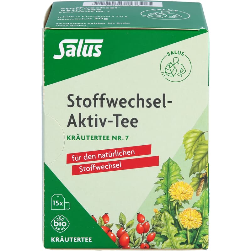 STOFFWECHSEL-AKTIV Tee Kräutertee Nr.7 Bio Salus