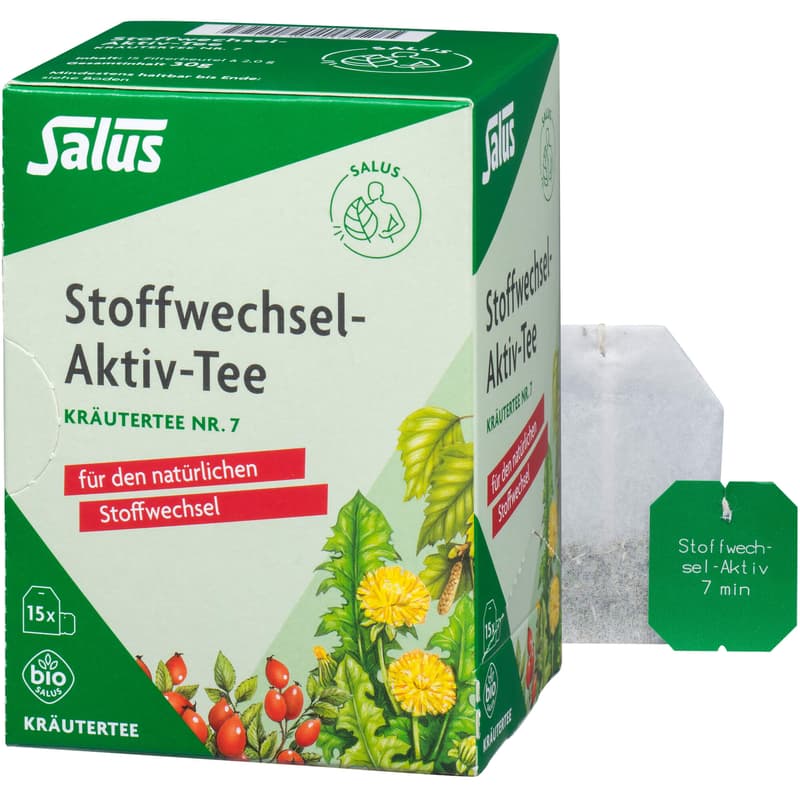 STOFFWECHSEL-AKTIV Tee Kräutertee Nr.7 Bio Salus