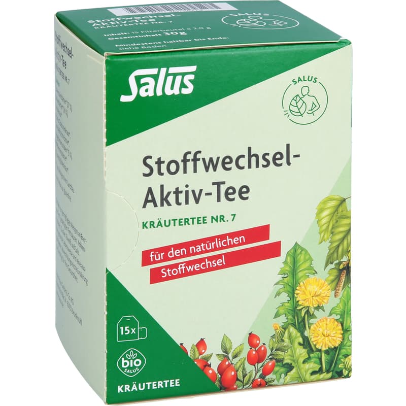 STOFFWECHSEL-AKTIV Tee Kräutertee Nr.7 Bio Salus